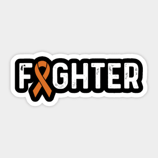 Multiple Sclerosis Awareness Orange Ribbon Ms Fighter Sticker